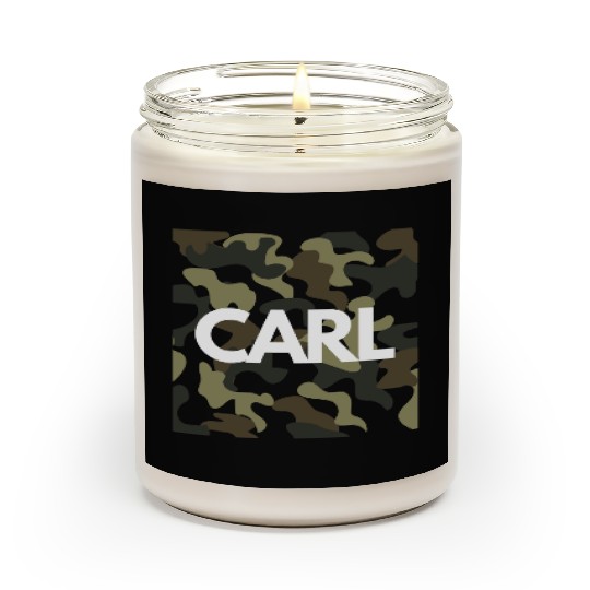 Carl Name Scented Candles for Men Good Quality Camouflage