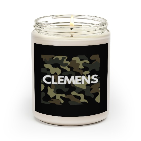 Clemens Name Scented Candles Men Good Quality Camouflage