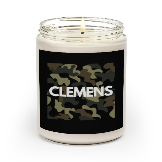 Clemens Name Scented Candles Men Good Quality Camouflage