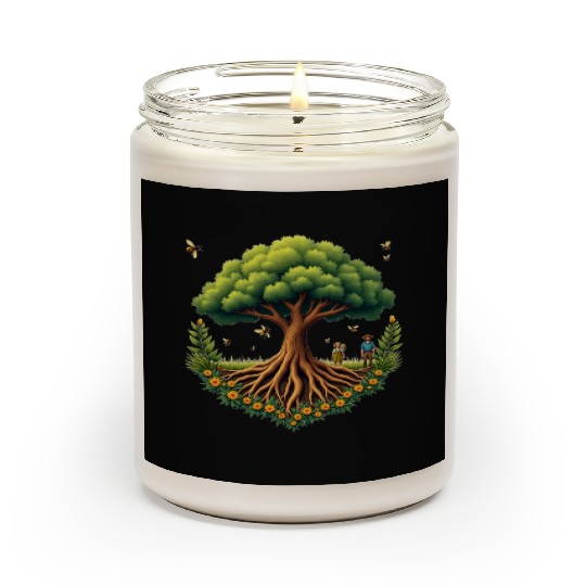 Tree of Life & Bees Scented Candles
