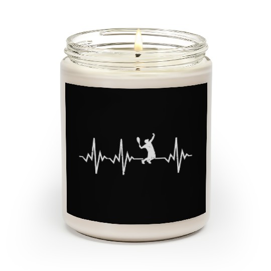 Tennis Player Heartbeat Tennis Coach Gifts | Mens Scented Candles