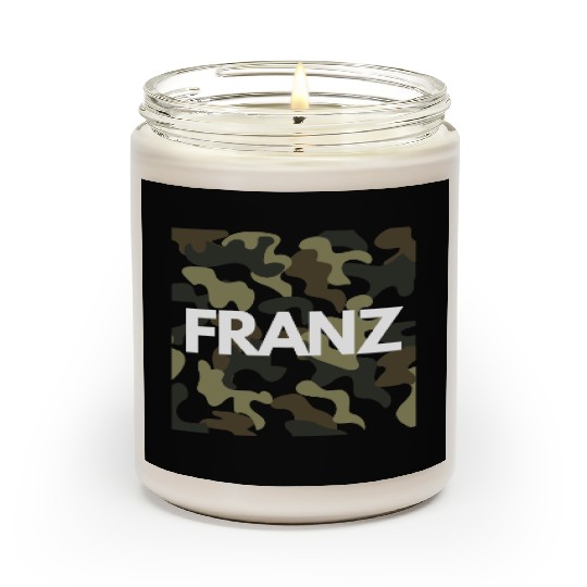 Franz Name Scented Candles Men Good Quality Camouflage