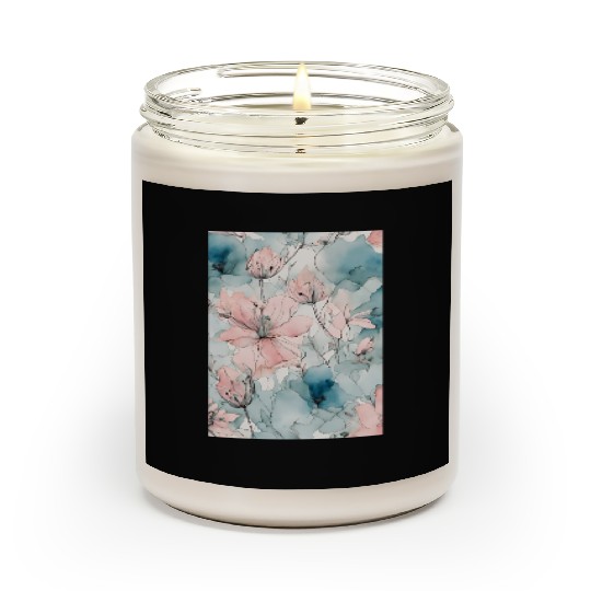 Pastel Flowers, Flowers Scented Candles