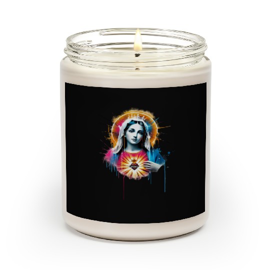 Our Lady Street Art Style Scented Candles