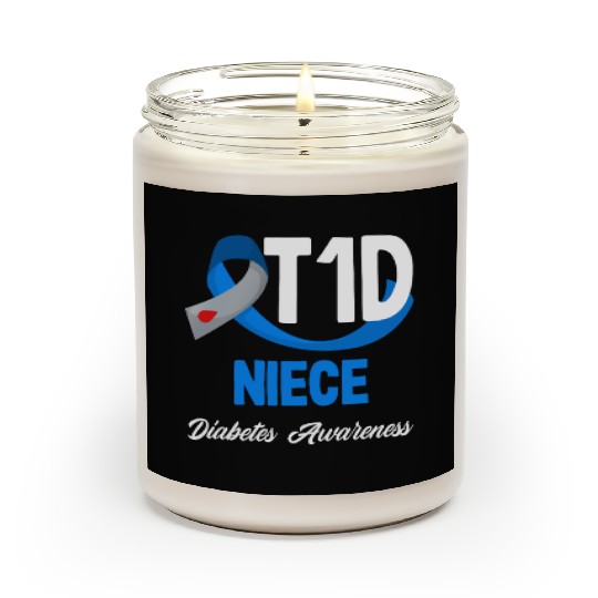 T1D Niece Diabetes Type 1 Awareness Scented Candles