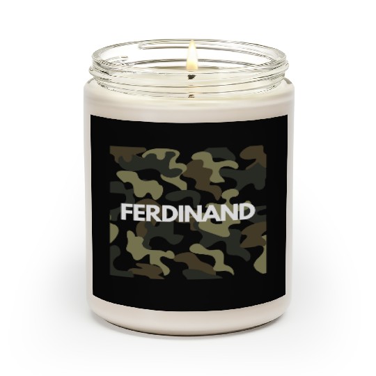 Ferdinand Name Scented Candles Men Good Quality Camouflage