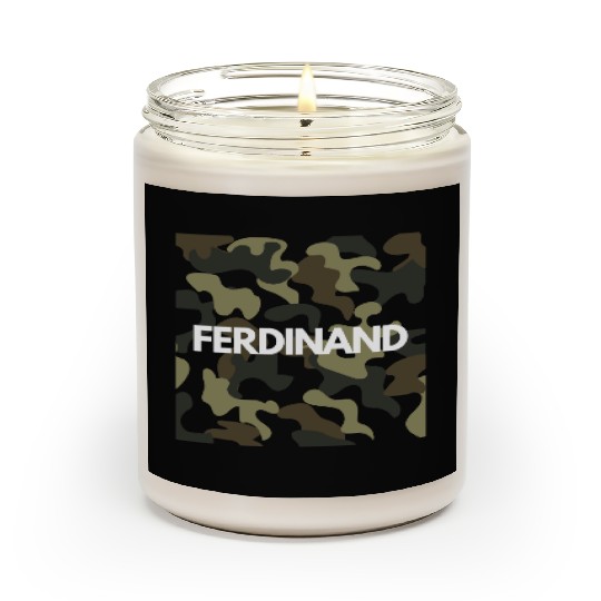 Ferdinand Name Scented Candles Men Good Quality Camouflage
