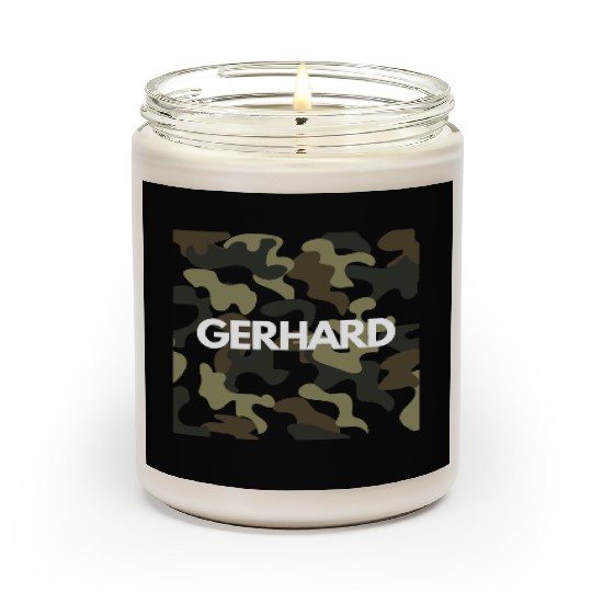 Gerhard Name Scented Candles Men Good Quality Camouflage