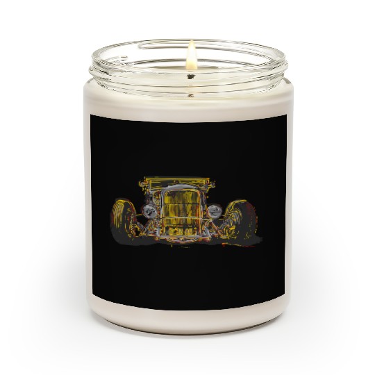 Hot Rod head on Scented Candles