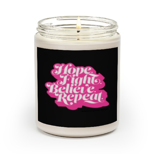 Hope Fight Believe Repeat American Cancer Society Scented Candles