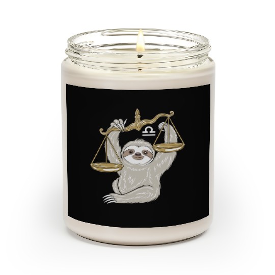 Charming Libra Zodiac Sloth Balancing Serenity Scented Candles