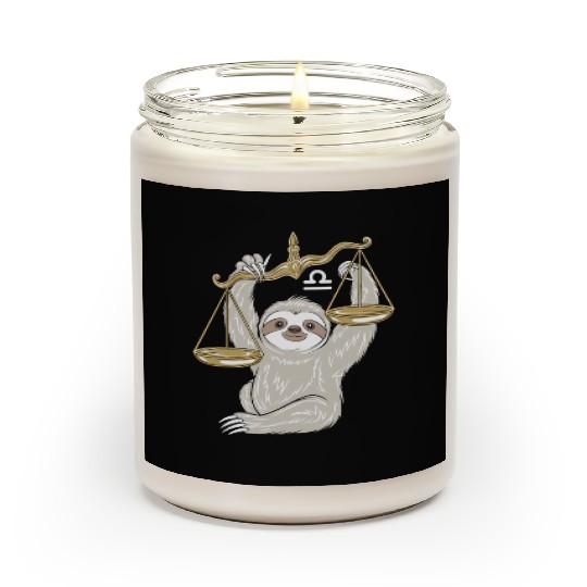 Charming Libra Zodiac Sloth Balancing Serenity Scented Candles