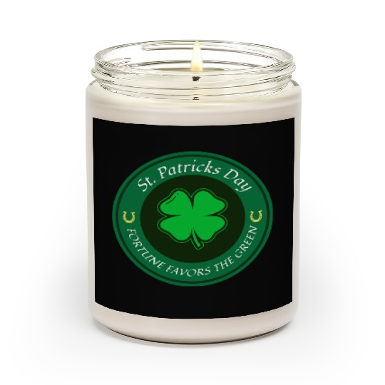 St. Patricks Day Fortune Favors the Green Scented Candles