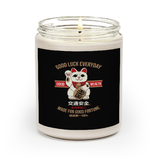 Maneki-neko (Lucky Cat) Scented Candles