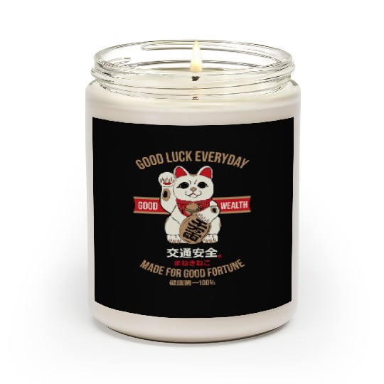Maneki-neko (Lucky Cat) Scented Candles