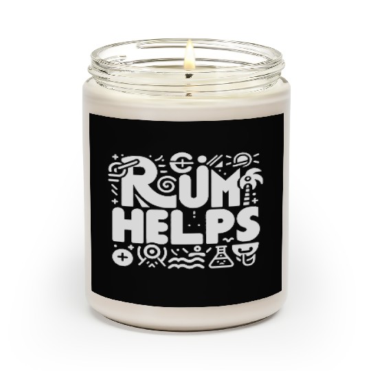 Rum Helps 8 Scented Candles