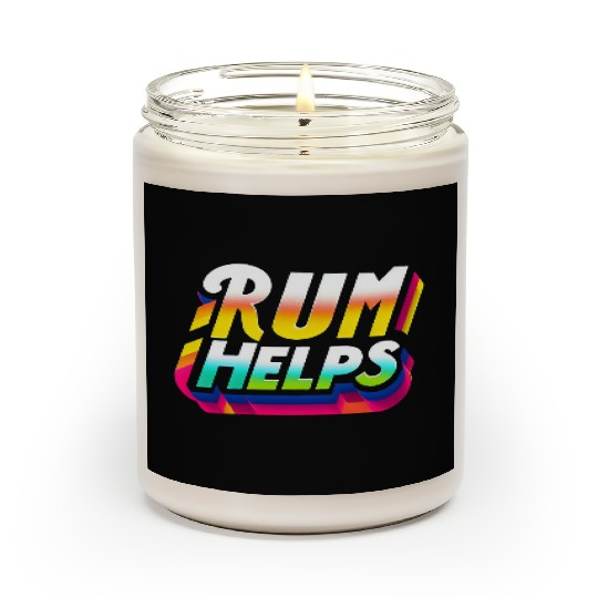 Rum Helps 9 Scented Candles