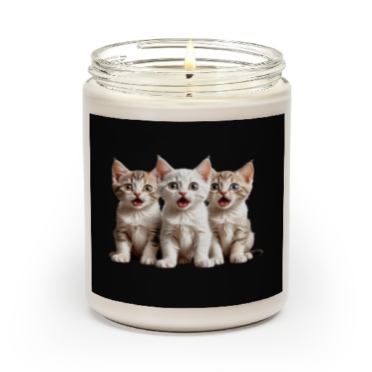 Surprised Kittens Scented Candles