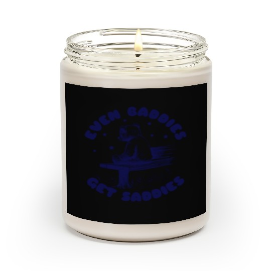 Even Baddies Get Saddies Teddy Bear Cartoon Meme Scented Candles