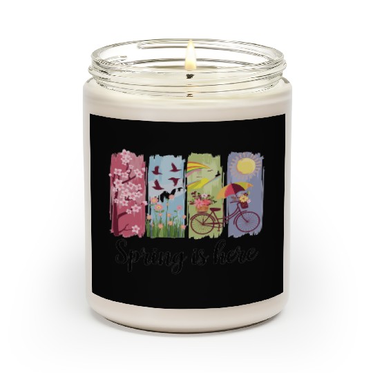 Spring Magic – Flowers, Bicycle & Nature Scented Candles