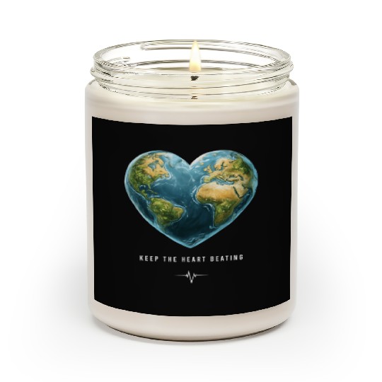 Keep the Heart Beating Environment Earth Day Heart Scented Candles