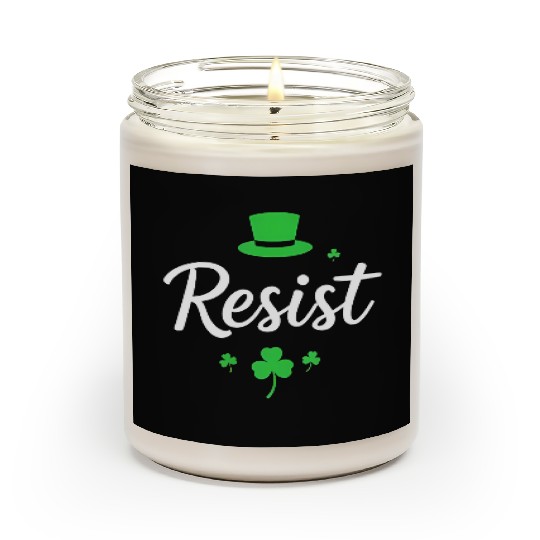 Resist and Celebrate St. Patrick’s Day Scented Candles