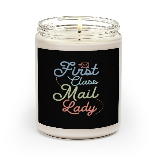 First Class Mail Lady Postal Worker Mail Scented Candles