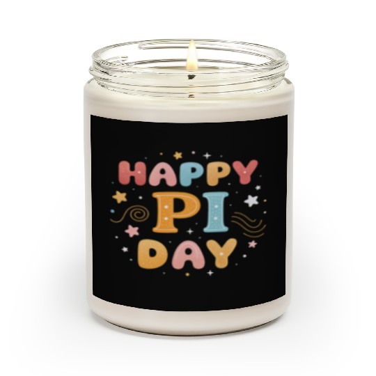 Happy Pi Day Scented Candles | Funny Math Teacher Scented Candles