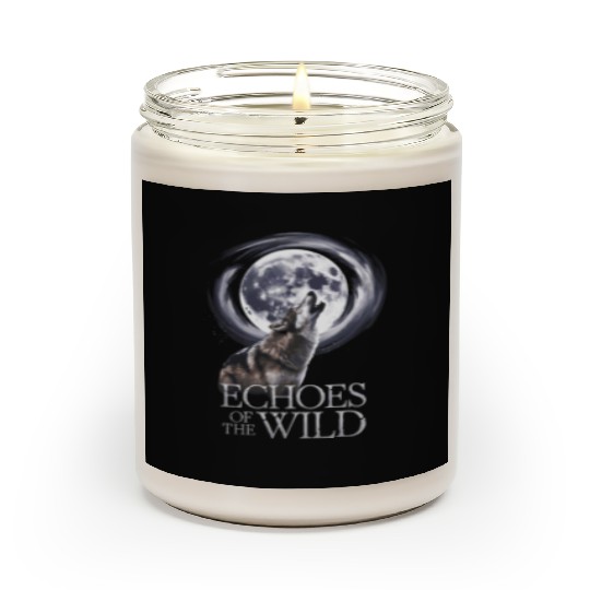Echoes Of The Wild Howling Wolf Moon Art Scented Candles