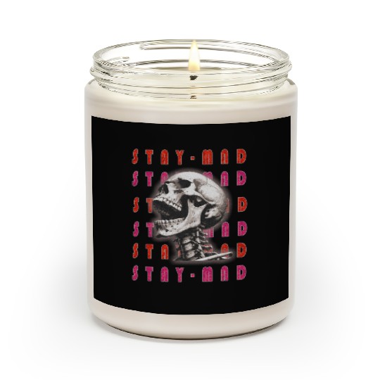 STAY MAD - Rebel Skull Streetwear Graphic Scented Candles