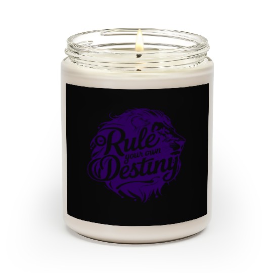 Rule Your Destiny Lion art & Design Scented Candles