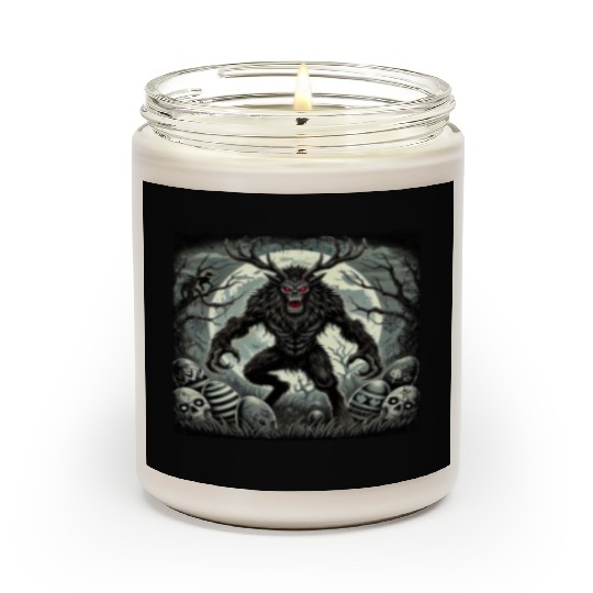 Wendigo Monster Deer Easter Werewolf Creepy Scented Candles