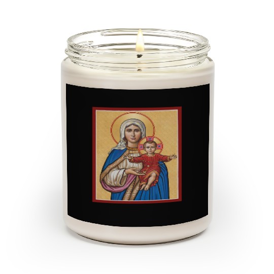 Holy Rosary Virgin Mary Catholic Rosary Scented Candles