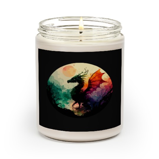 Abstract Dragon Scented Candles