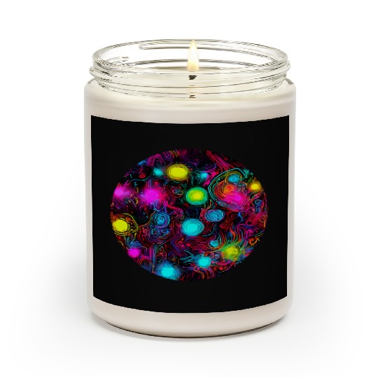 Neon Vintage Glow UV Style Scented Candles