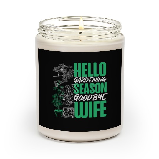 Plant Lover Gardening Husband Wife Scented Candles