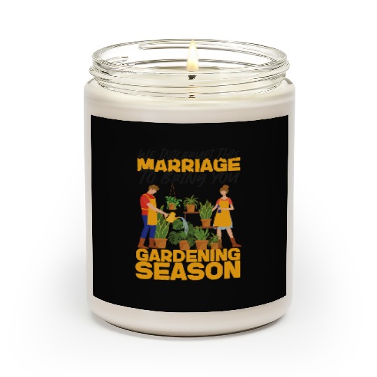 Plant Lover Gardening Husband Wife Scented Candles