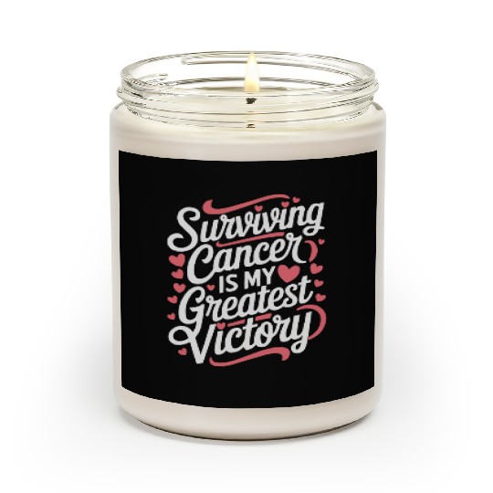 Cancer Survivor Chemotherapy Chemo Beat Cancer Scented Candles