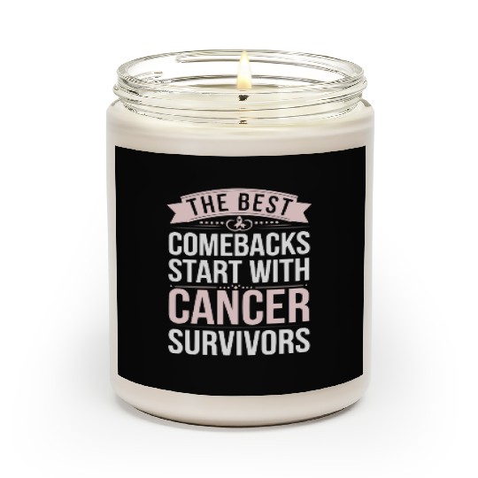 Cancer Survivor Chemotherapy Chemo Beat Cancer Scented Candles