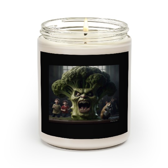 a hyper realistic cinematicmean broccoli. Scented Candles