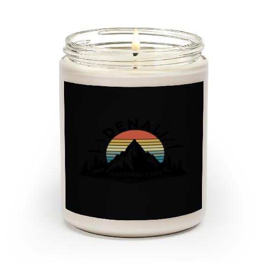 Retro Denali National Park US Vintage Denali Scented Candles