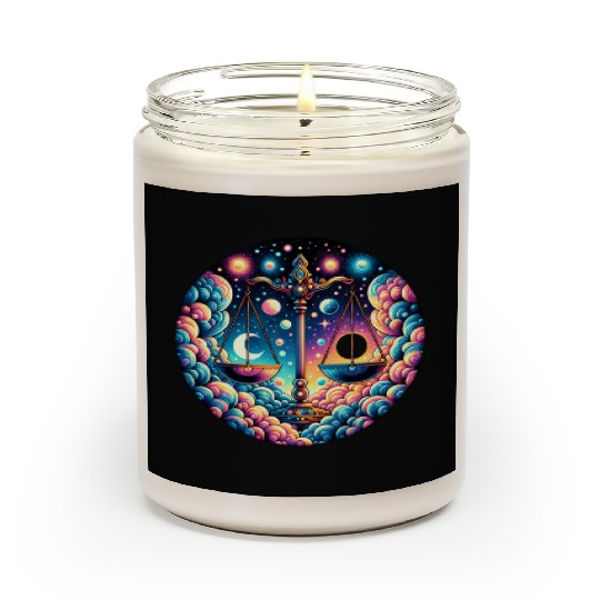 Libra - Celestial Scales of Balance Scented Candles