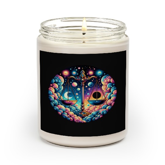 Libra - Celestial Scales of Balance Scented Candles