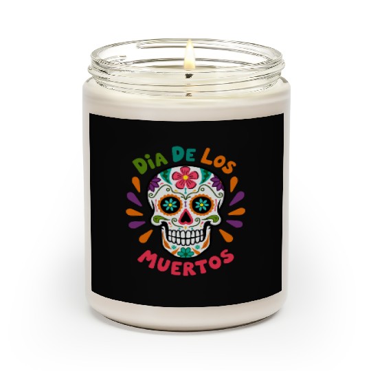Mexico Día de los Muertos Skull Scented Candles