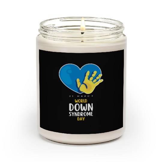 World Down Syndrome Awareness Men Women Kids Scented Candles