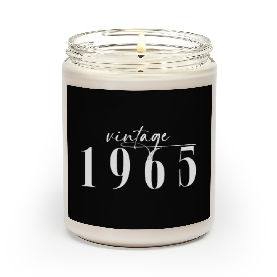 Vintage 1965 Elegant Minimalist Birthday Scented Candles