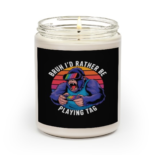 Retro Gamer Ape Scented Candles