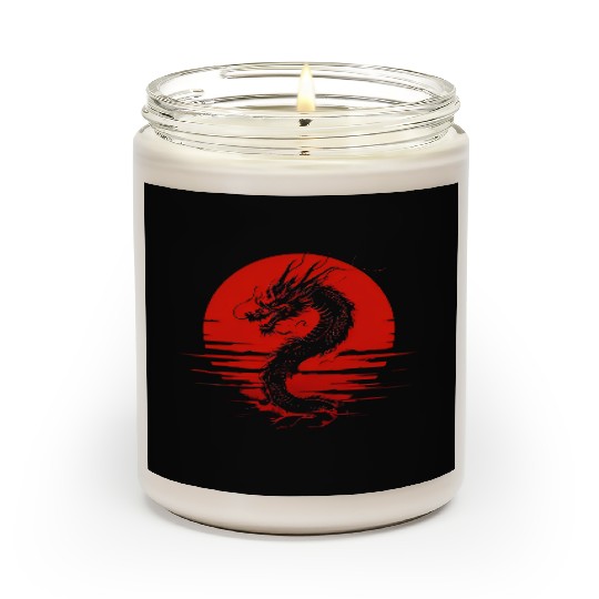 Dragon Rising Under the Blood Moon Scented Candles