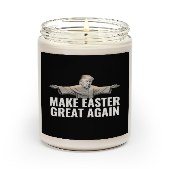 Make Easter Great Again Funny Trump Jesus Scented Candles