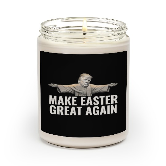 Make Easter Great Again Funny Trump Jesus Scented Candles